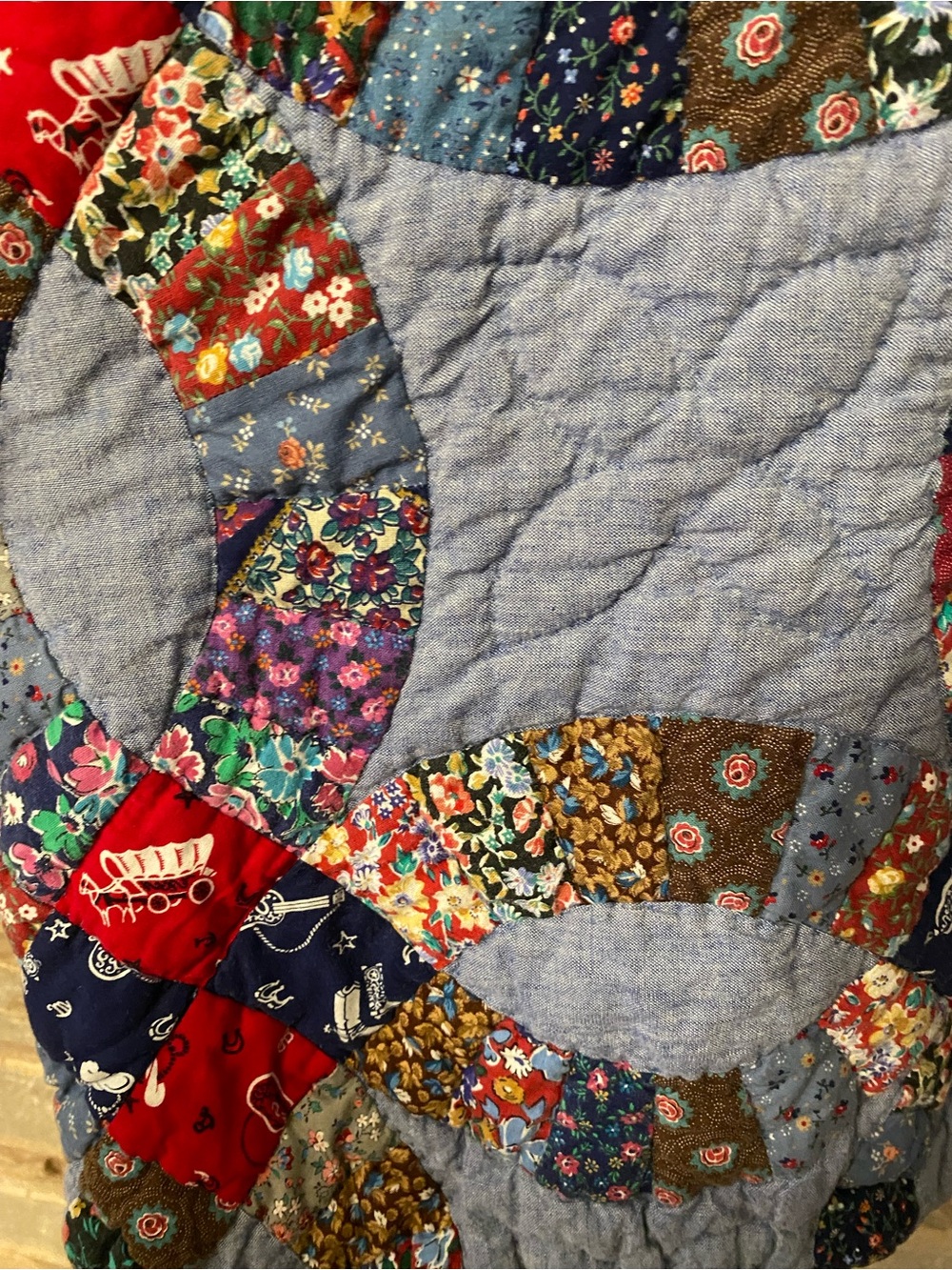 Handmade Quilted Patchwork Boho Oversized Jacket Cotton Wellmade Unique No Size - Picture 7 of 13